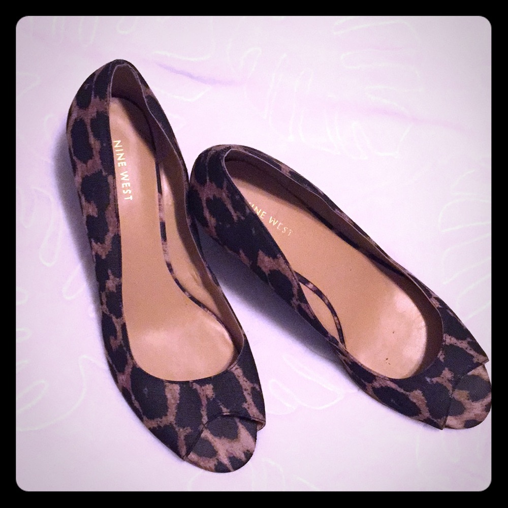 Leopard Wedges